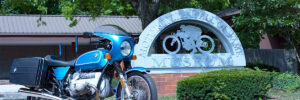 1975 BMW R90/6 Raffle Bike in Front of The AMA Motorcycle Hall of Fame