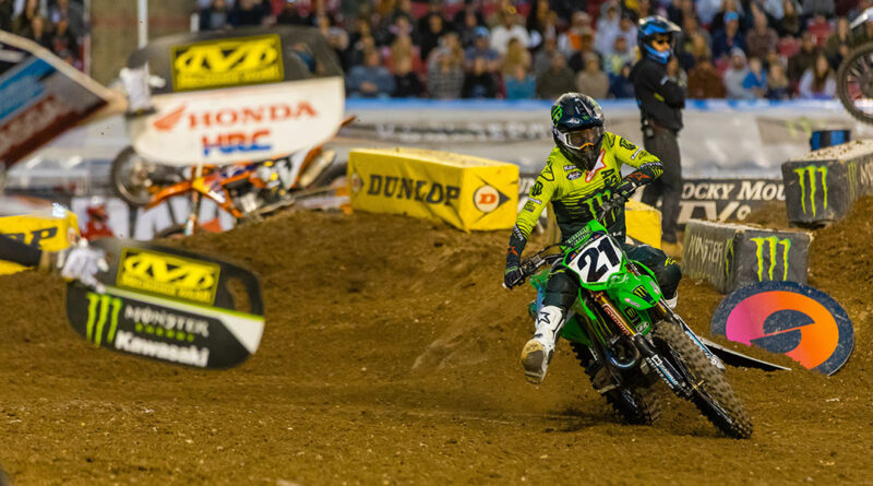 Jason Anderson collected his seventh win of the year at Salt Lake City AMA Supercross | Credit: Jeff Kardas