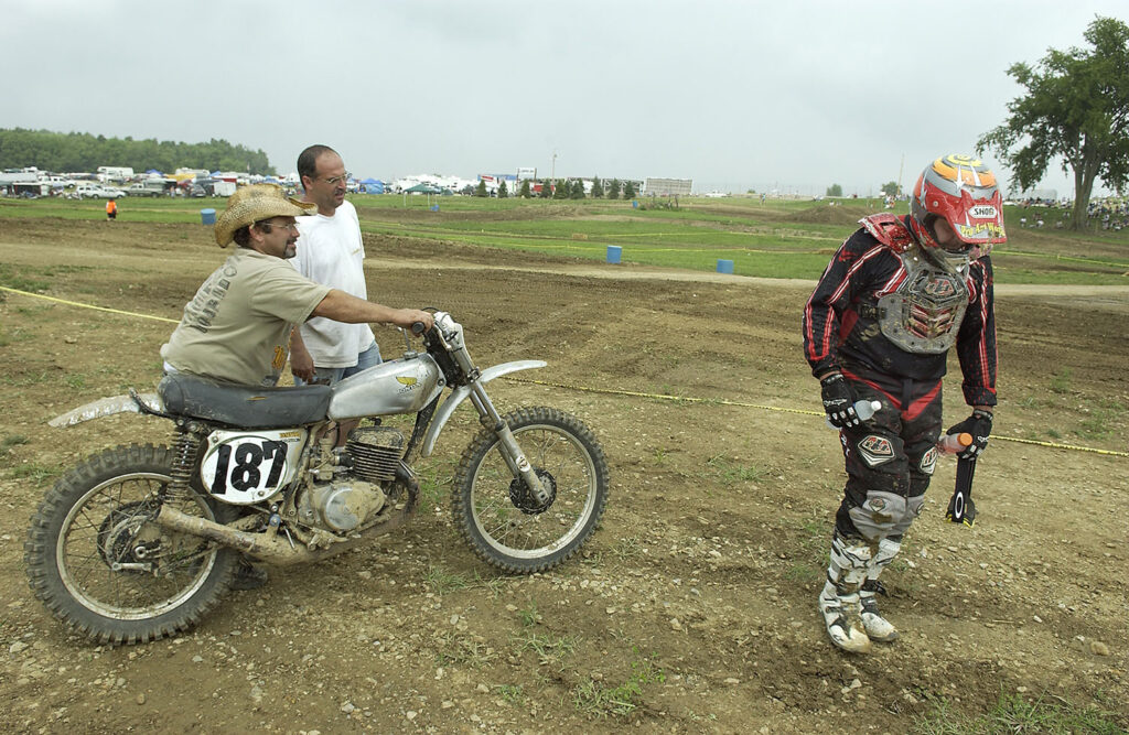 Boehm tired out after some killer motocross