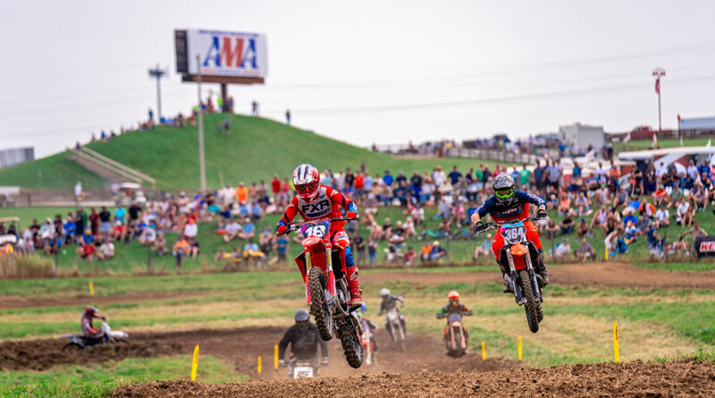 Motocross racing at 2022 AMA Vintage Motorcycle Days