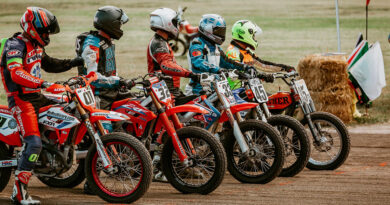 2022 Mission Foods AMA Flat Track Grand Championship starting line at Du Quoin State Fairgrounds | Credit: Annaleice Birdsong