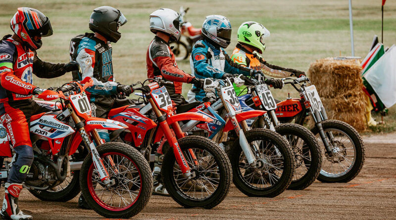 2022 Mission Foods AMA Flat Track Grand Championship starting line at Du Quoin State Fairgrounds | Credit: Annaleice Birdsong