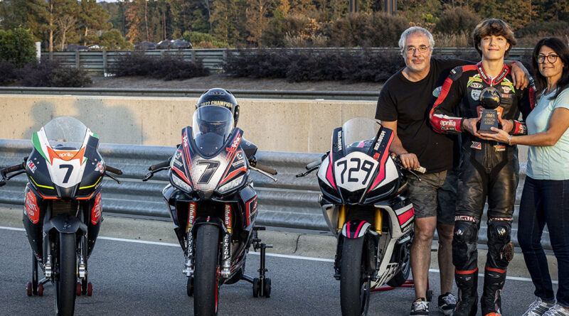 The 2022 AMA Nicky Hayden Road Race Horizon Award winner Alessandro Di Mario | Credit: Sara Chappell Photos