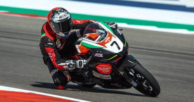 2022 North America Talent Cup Champion Alessandro Di Mario riding at the final round of the MotoAmerica Series | Credit: Brian J. Nelson