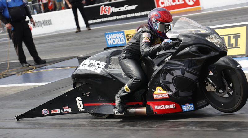 Angelle Sampey won the 2021 DeWalt NHRA Carolina Nationals