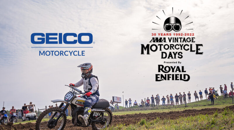 GEICO partners with 2022 AMA Vintage Motorcycle Days