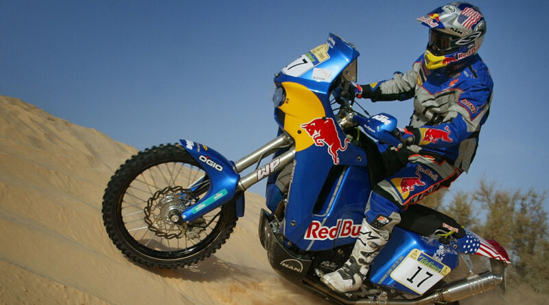 Scot Harden riding in the Dakar Rally